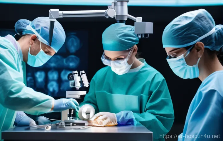 신경과와 신경외과 차이점 - **Prompt:** A professional male or female neurologist, dressed in a clean lab coat, attentively list...