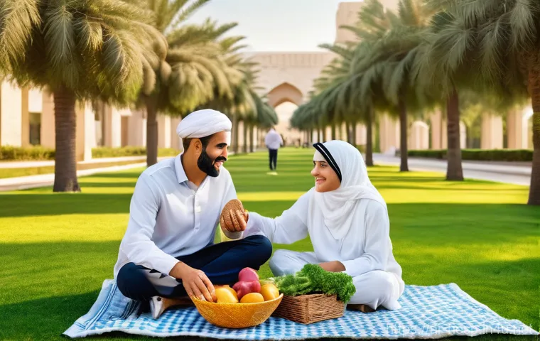 당뇨 합병증 예방을 위한 정기 검진 - **Prompt:** "A warm and inviting scene inside a modern Arabic home, bathed in soft, natural light. A...